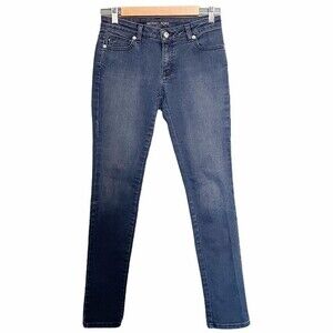 Michael Kors Denim Dark Wash Low Rise Skinny Ankle Designer Jeans Women’s Size 2